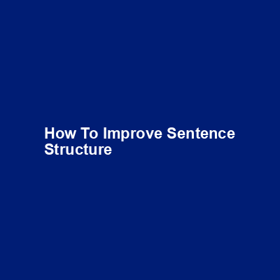 how to improve sentence structure img